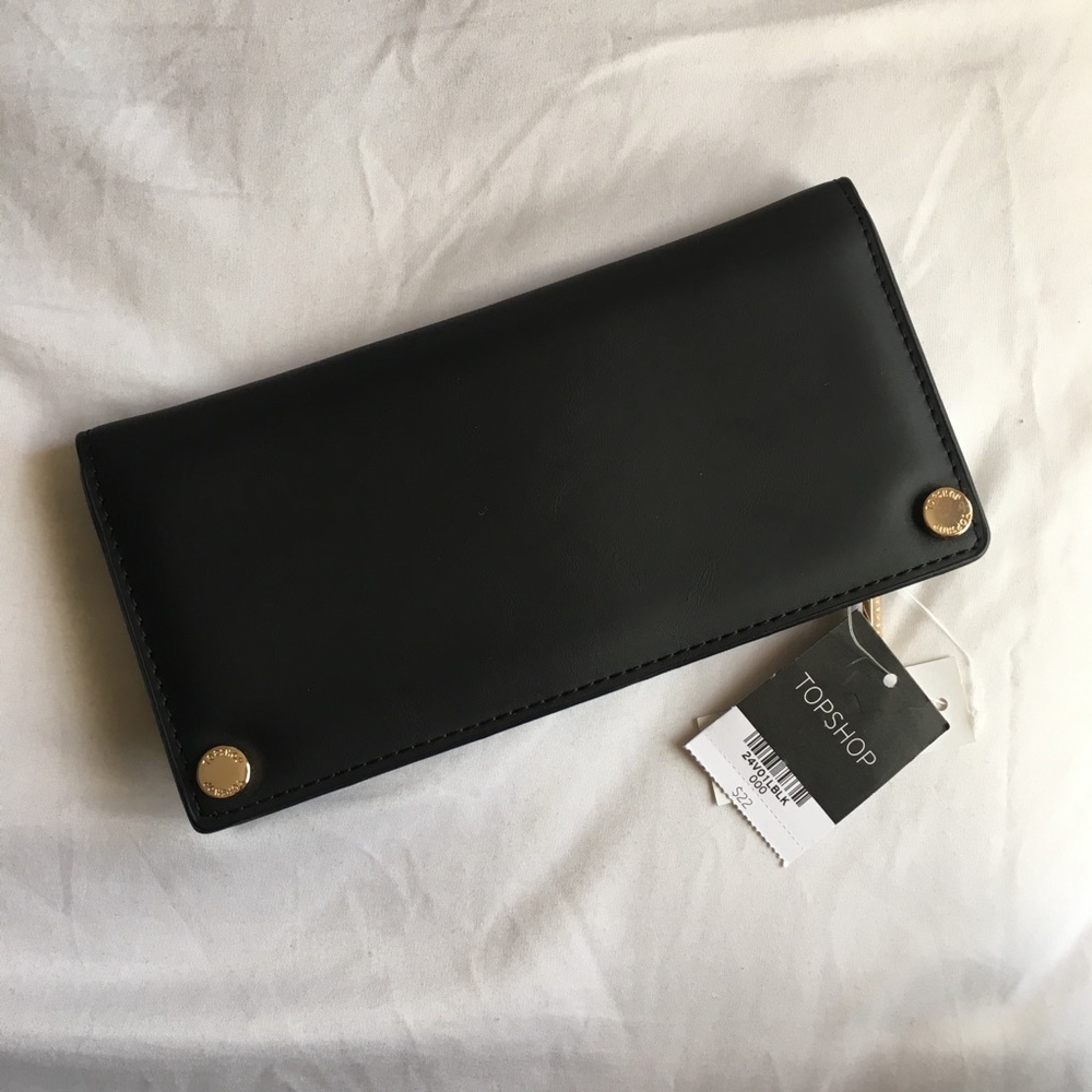 Topshop - Faux Leather Wallet 20 Card Slots
